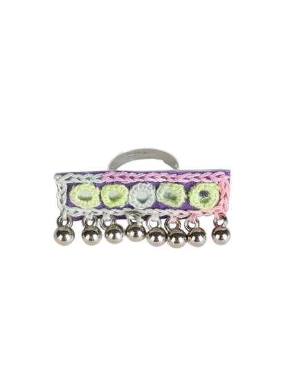 Kutchi work adjustable ring - Kalakari