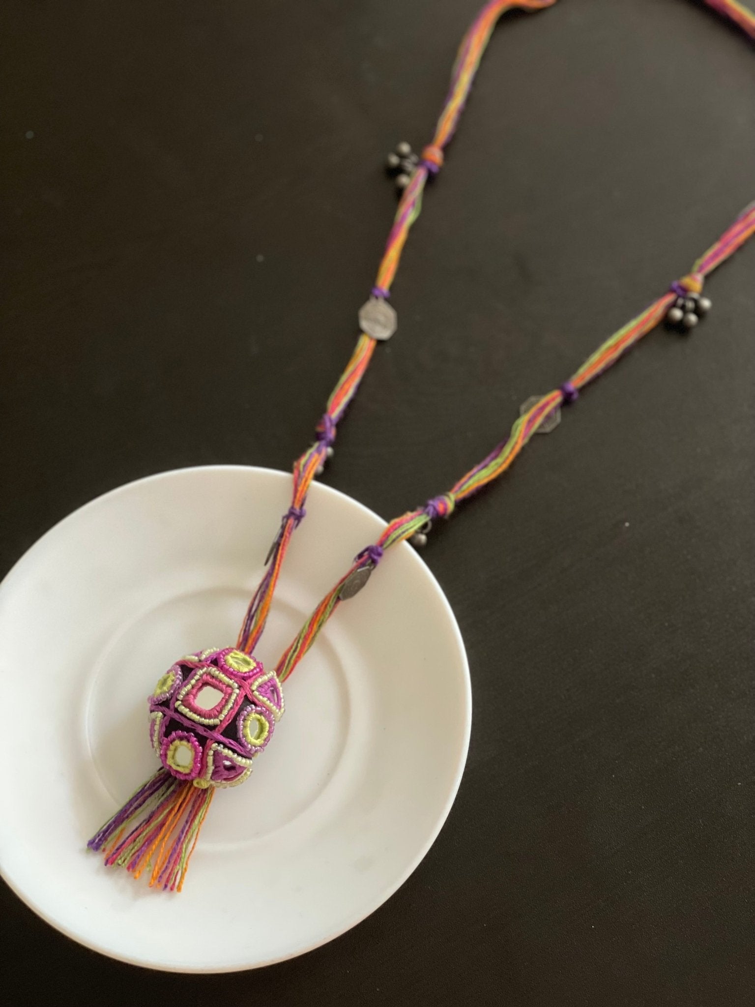 Kutchi work necklace - Kalakari