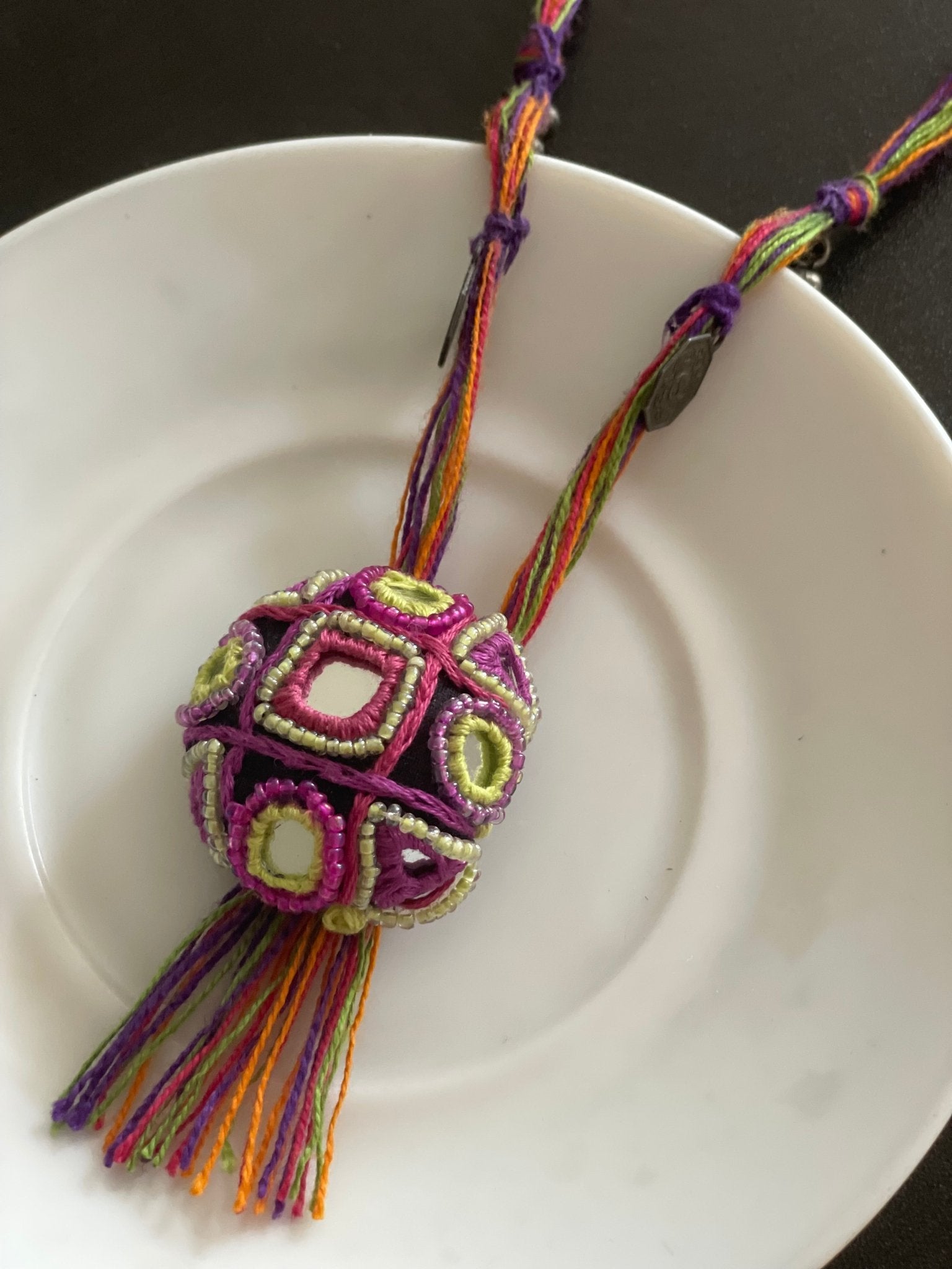 Kutchi work necklace - Kalakari
