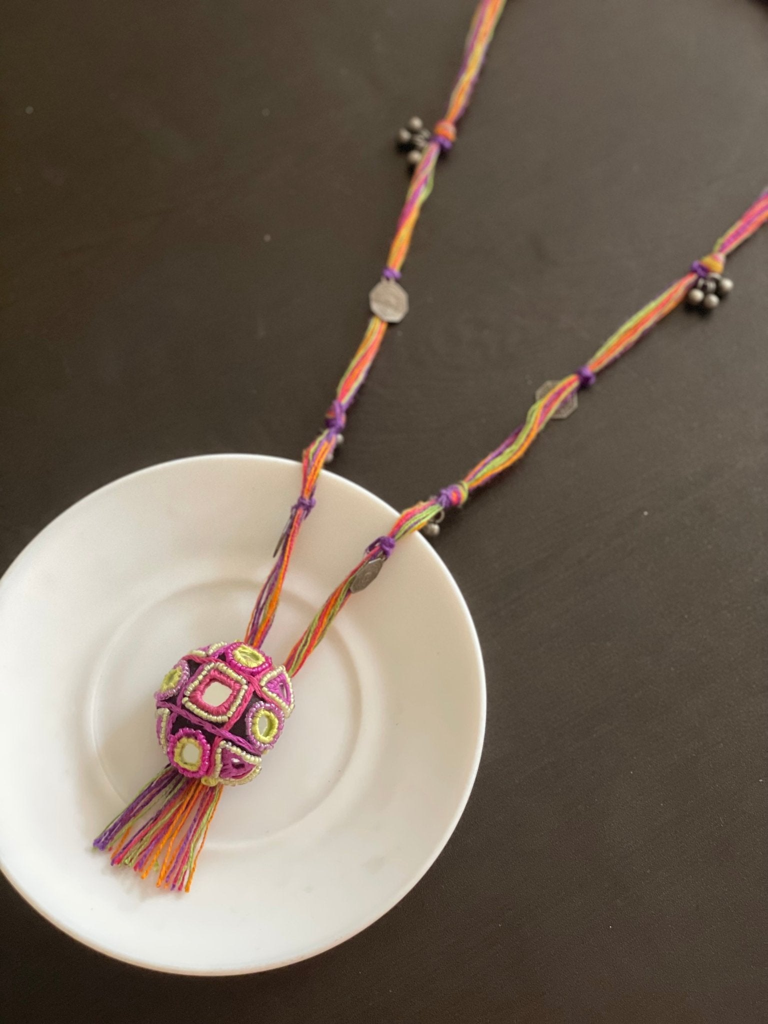 Kutchi work necklace - Kalakari