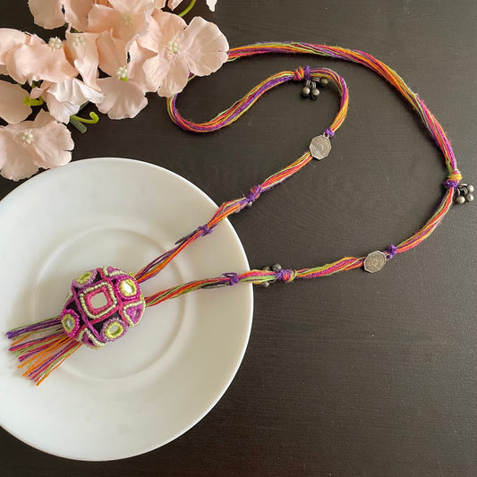 Kutchi work necklace - Kalakari