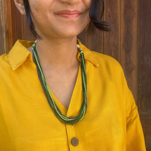 Layered hydrobeads necklace - Kalakari