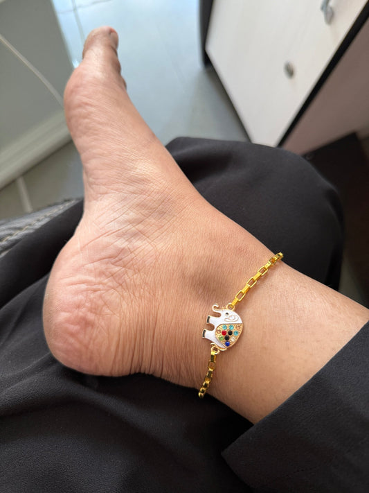 Little elephant anklet - Kalakari