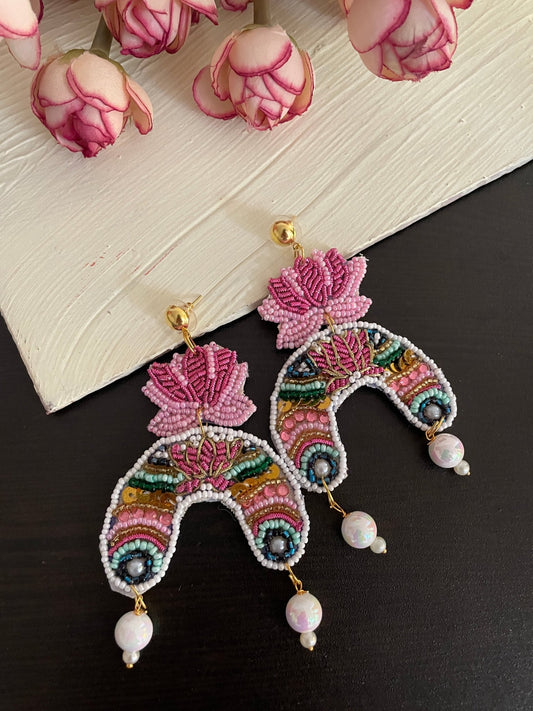 Lotus danglers - Kalakari
