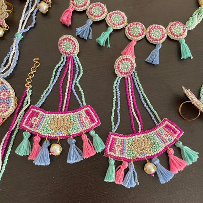 Lotus mehendi/haldi special set - Kalakari