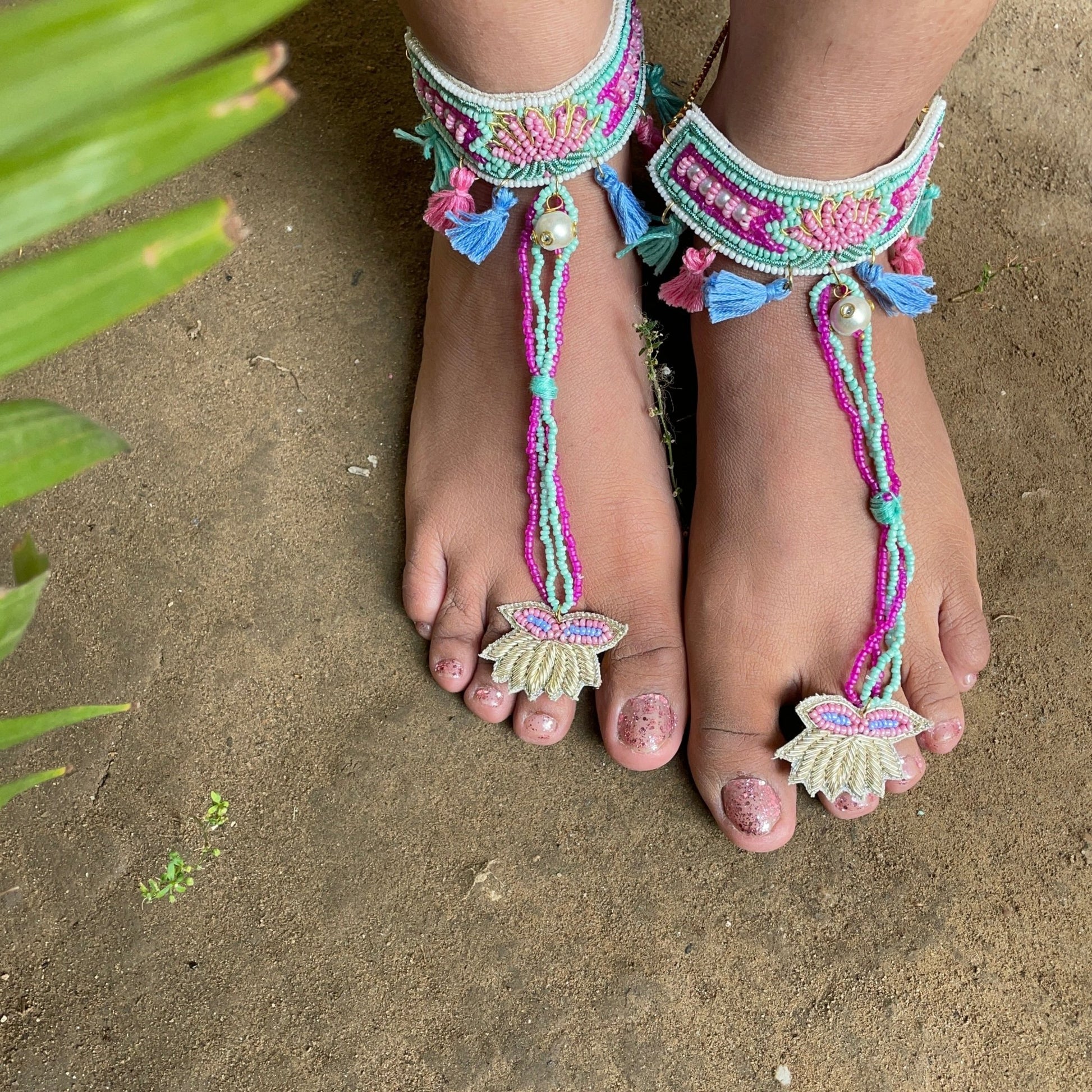 Lotus mehendi/haldi special set - Kalakari
