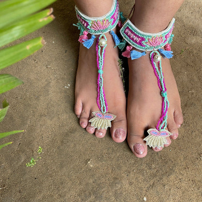 Lotus mehendi/haldi special set - Kalakari