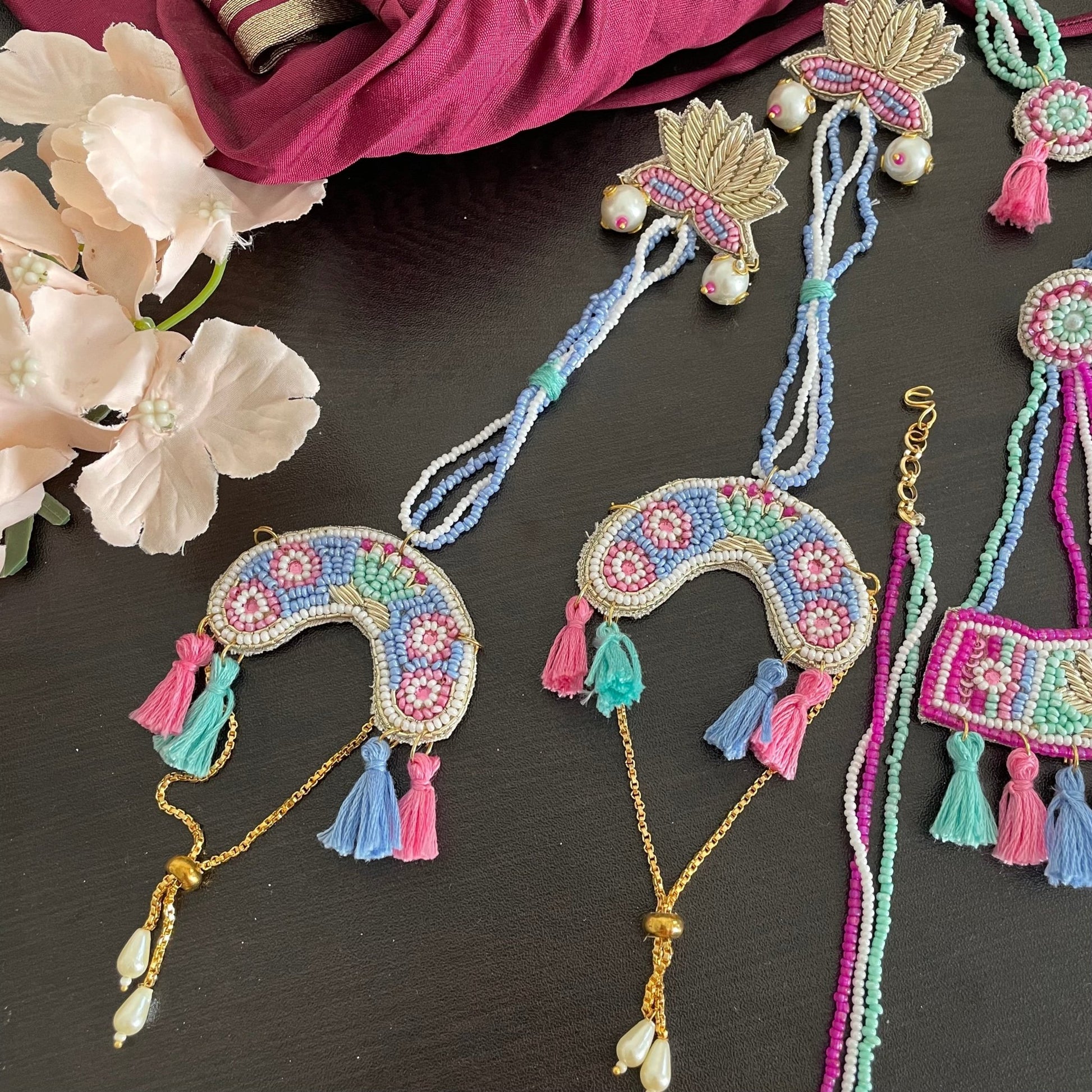 Lotus mehendi/haldi special set - Kalakari