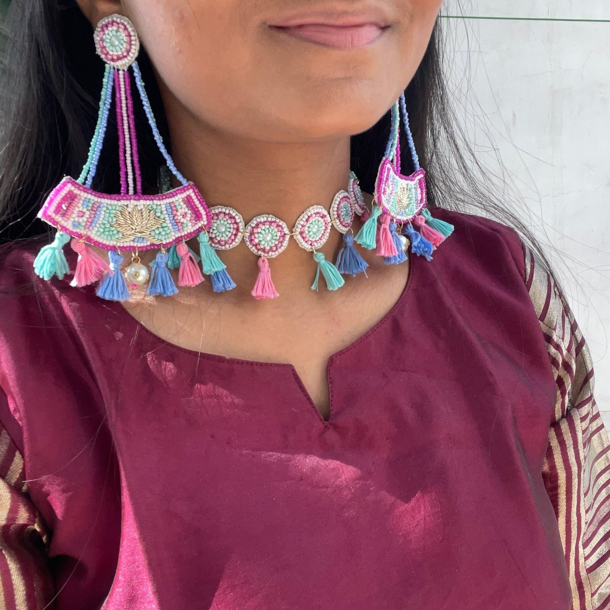 Lotus mehendi/haldi special set - Kalakari