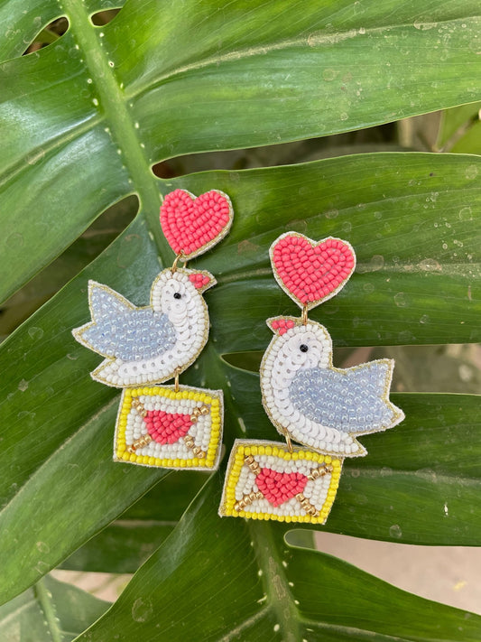 Love letter earrings - Kalakari