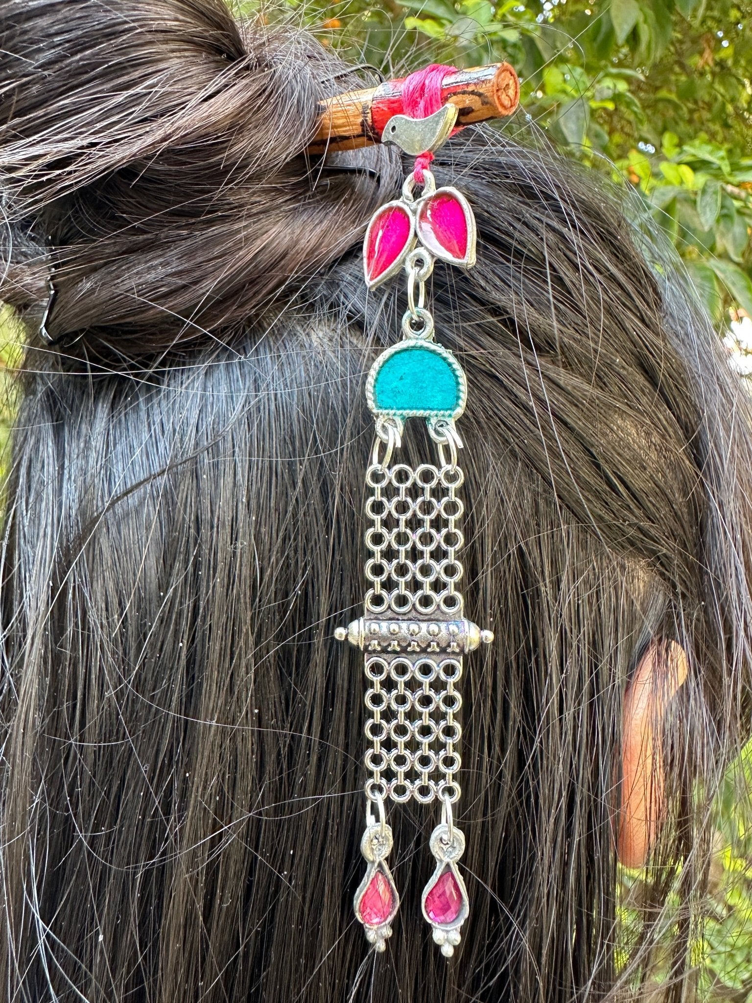 Mastani bunstick and earrings combo - Kalakari