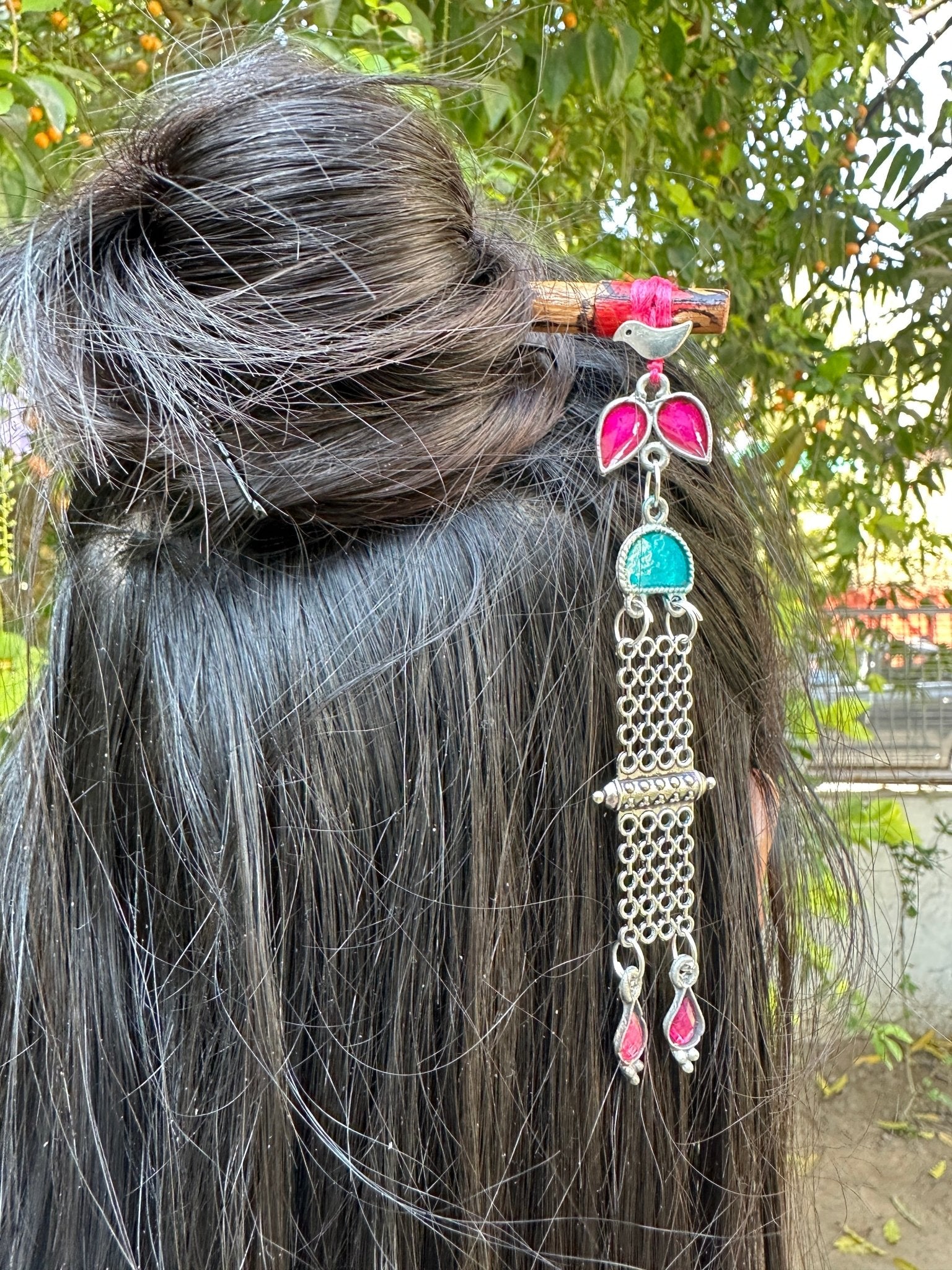 Mastani bunstick and earrings combo - Kalakari