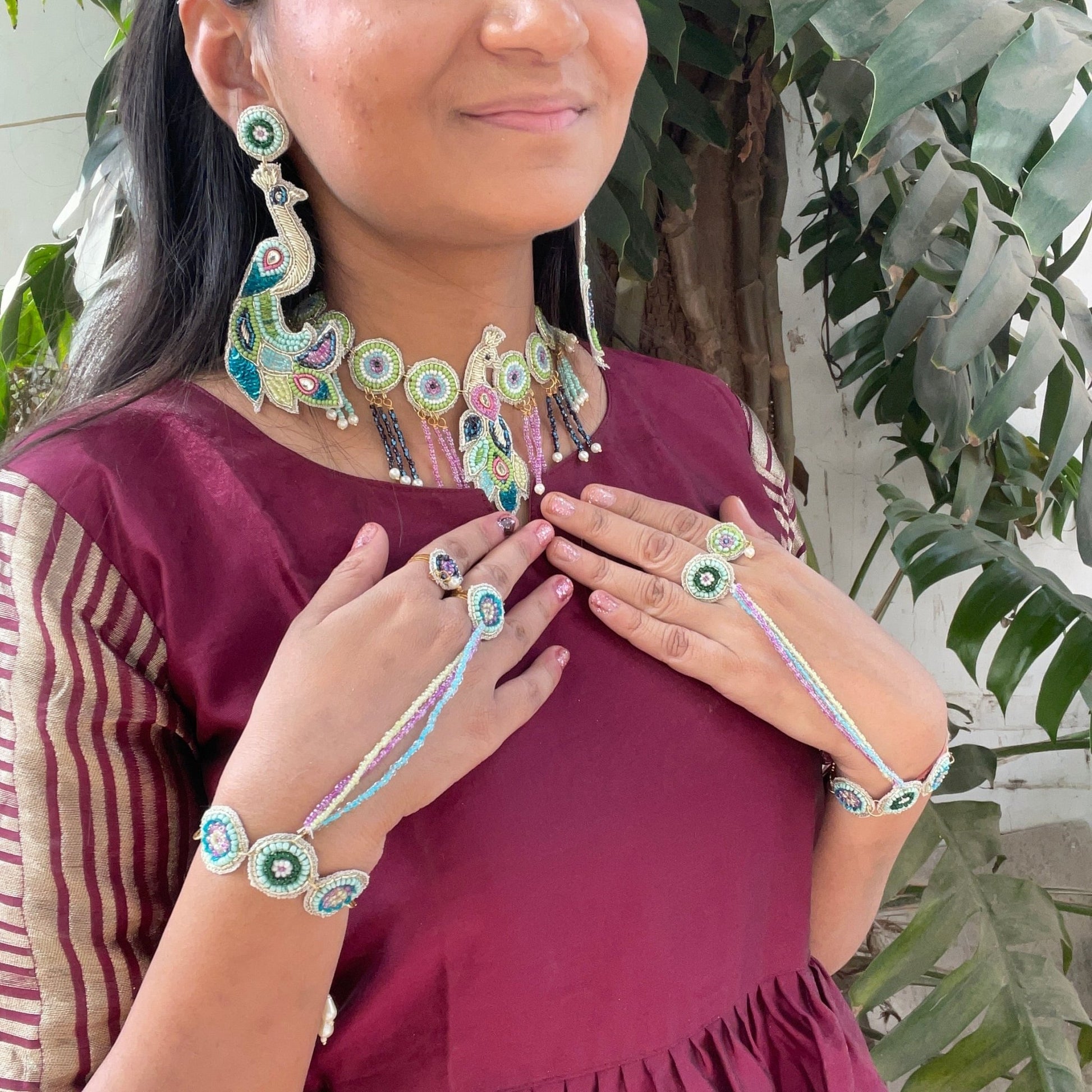 Morni necklace set - Kalakari