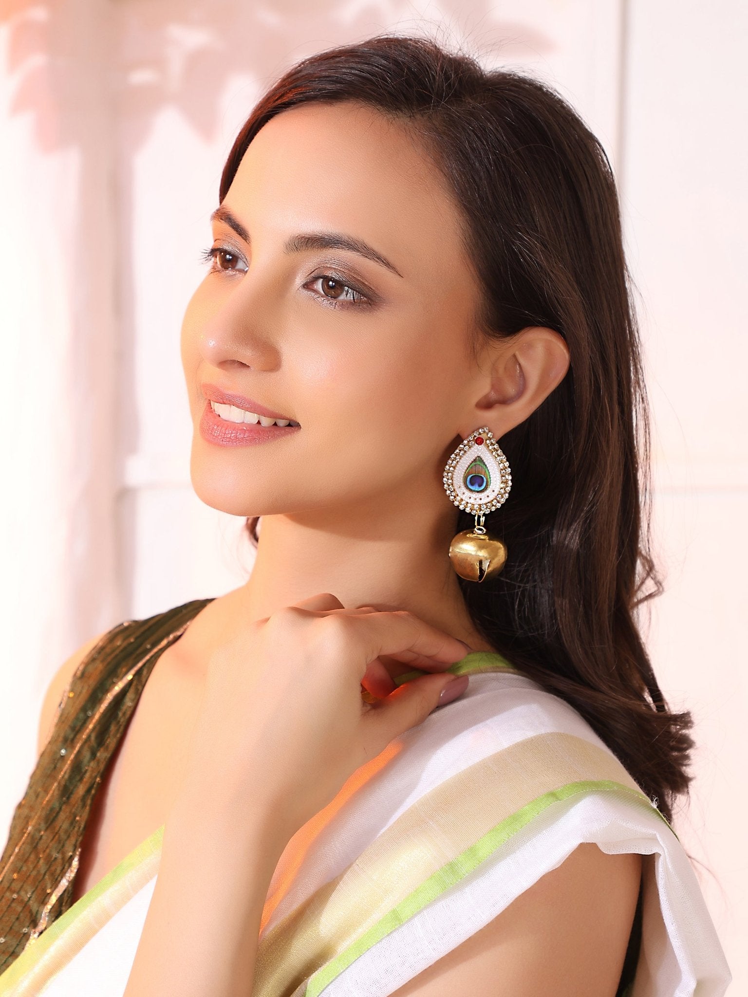 Morpankh earrings - Kalakari