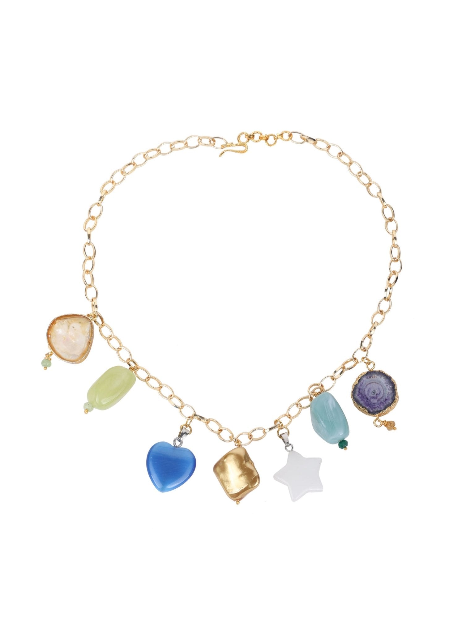 Multi stone necklace - Kalakari