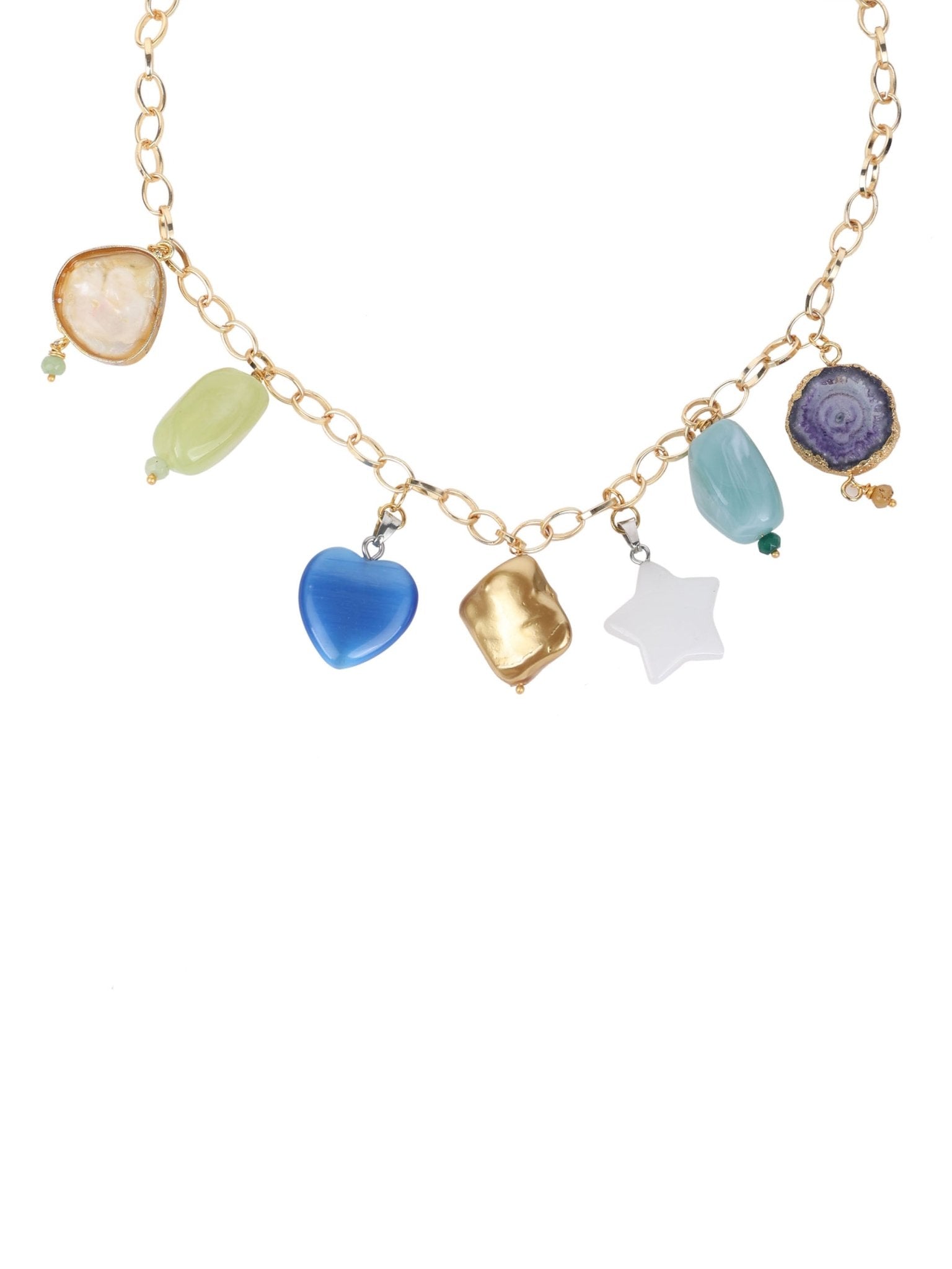 Multi stone necklace - Kalakari