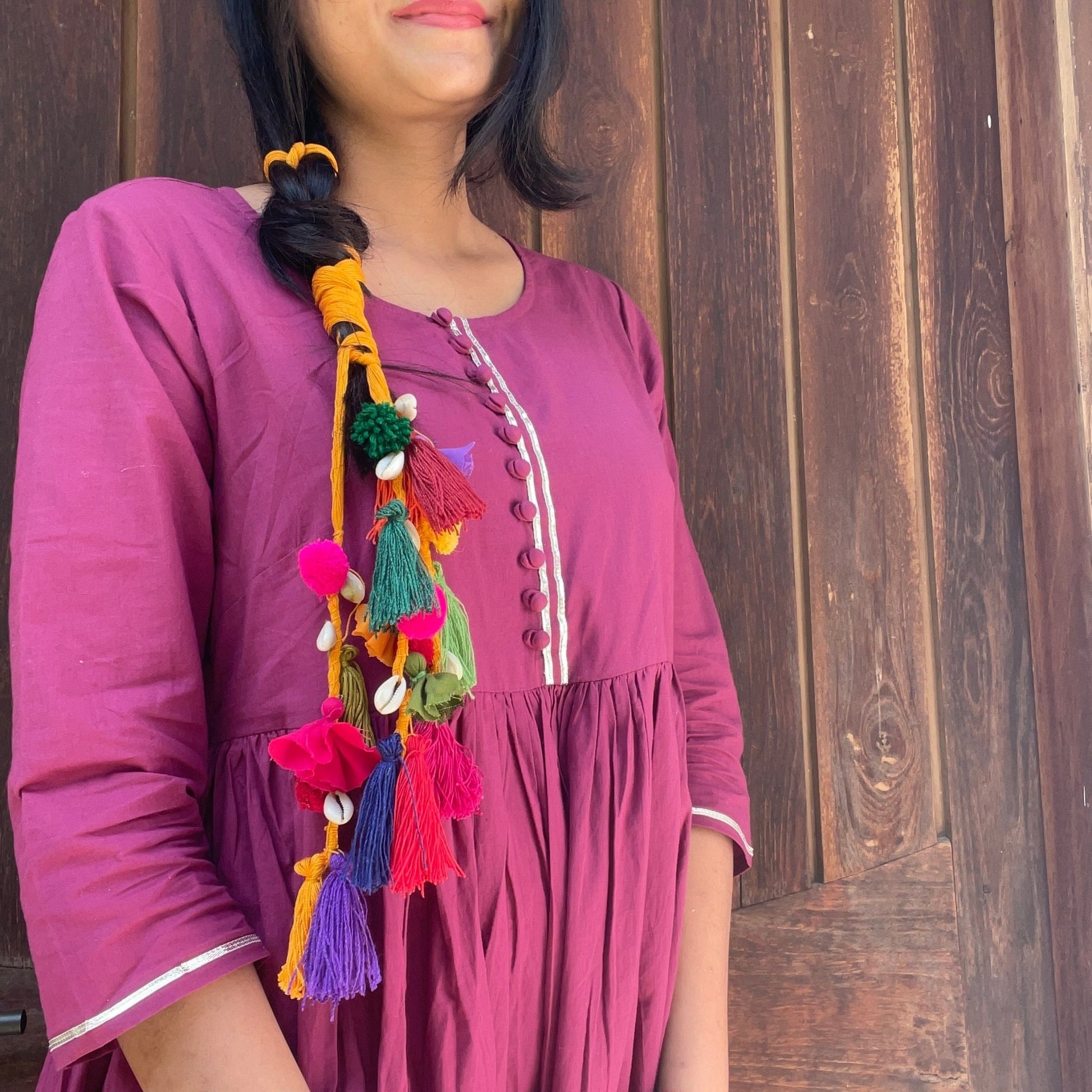 Multicolored parandi - Kalakari