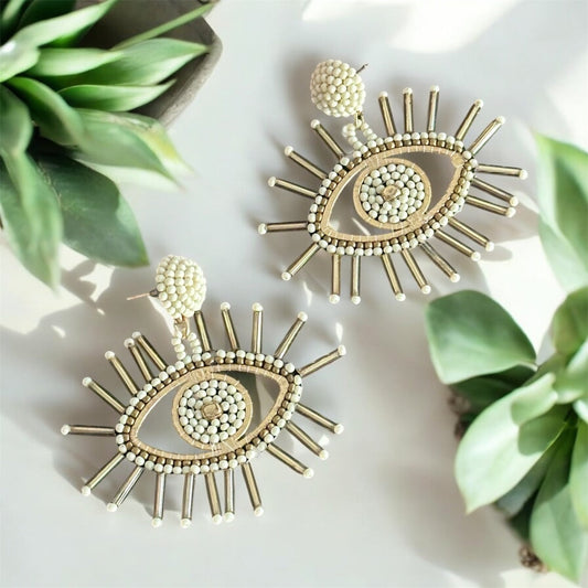 Nazarbattu earrings - Kalakari