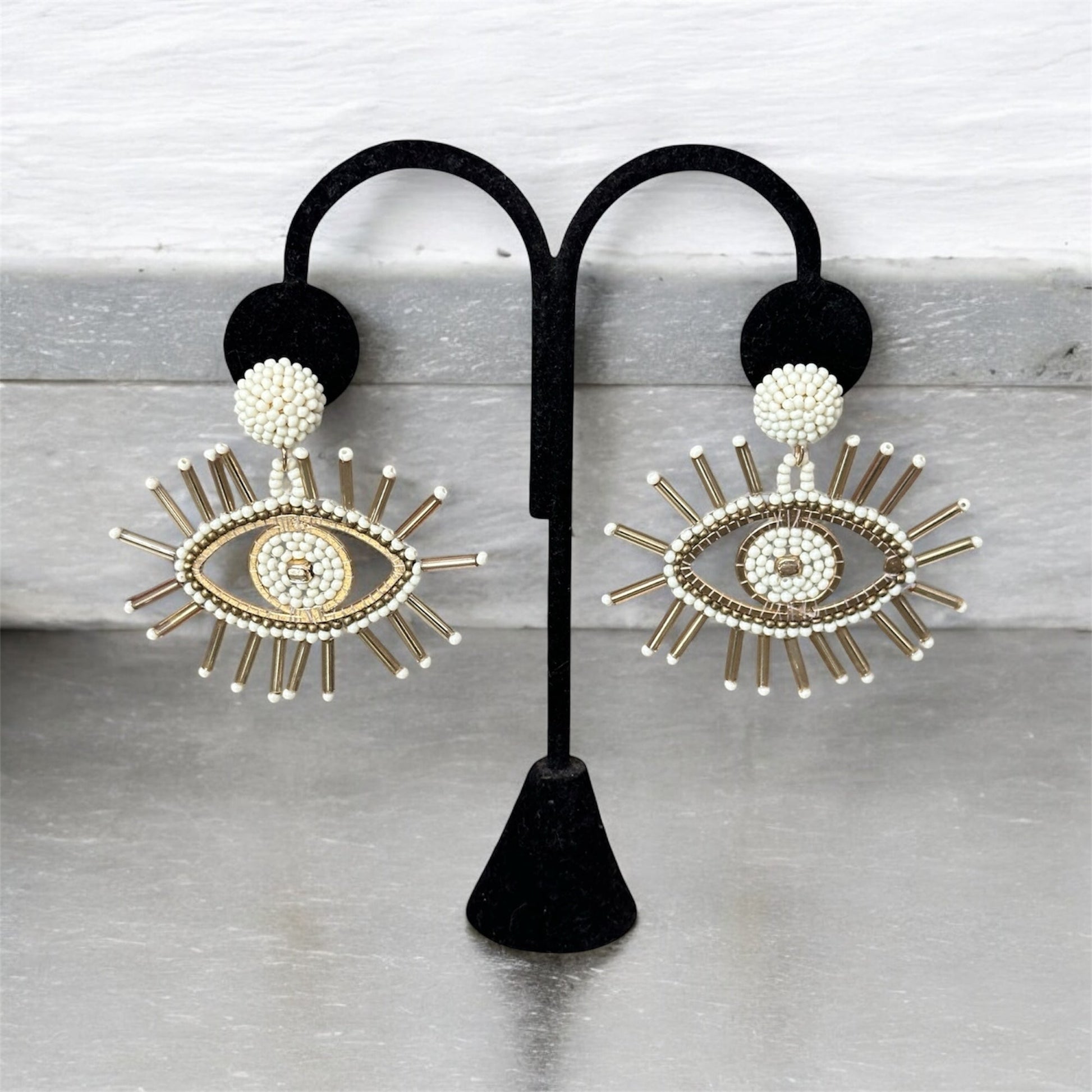 Nazarbattu earrings - Kalakari