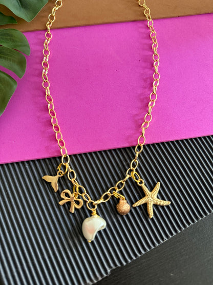 Ocean charms necklace - Kalakari