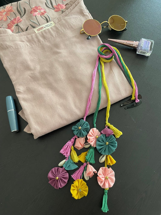 Pastel floral parandi - Kalakari