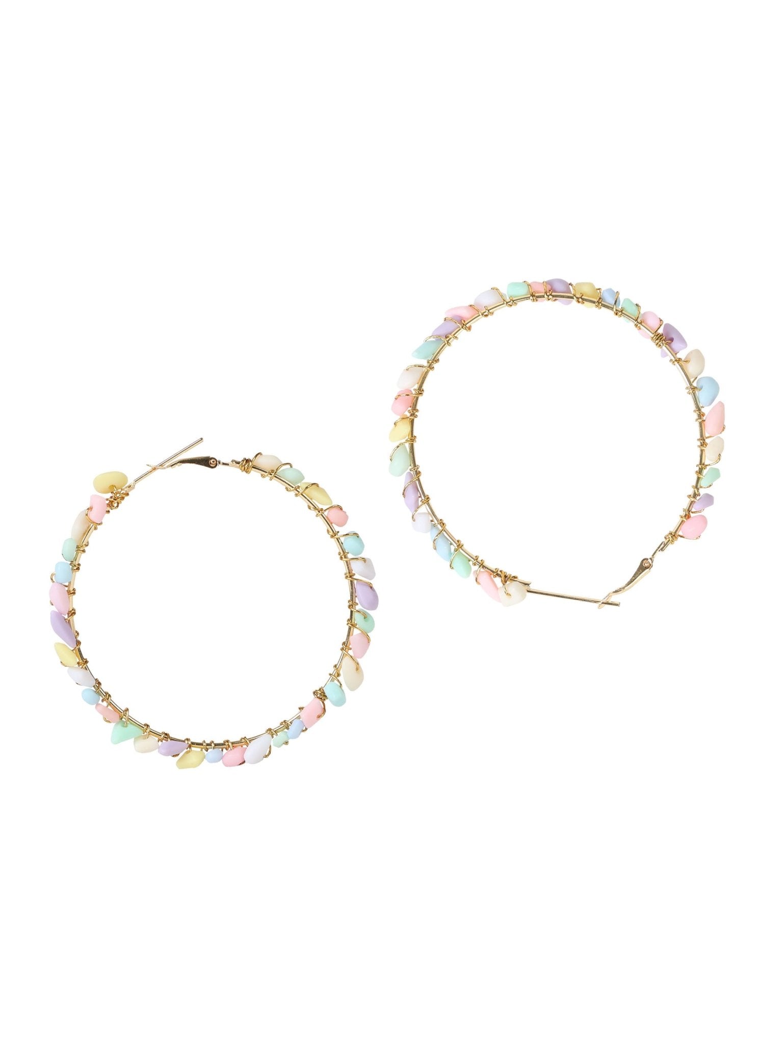 Pastel statement hoops - Kalakari