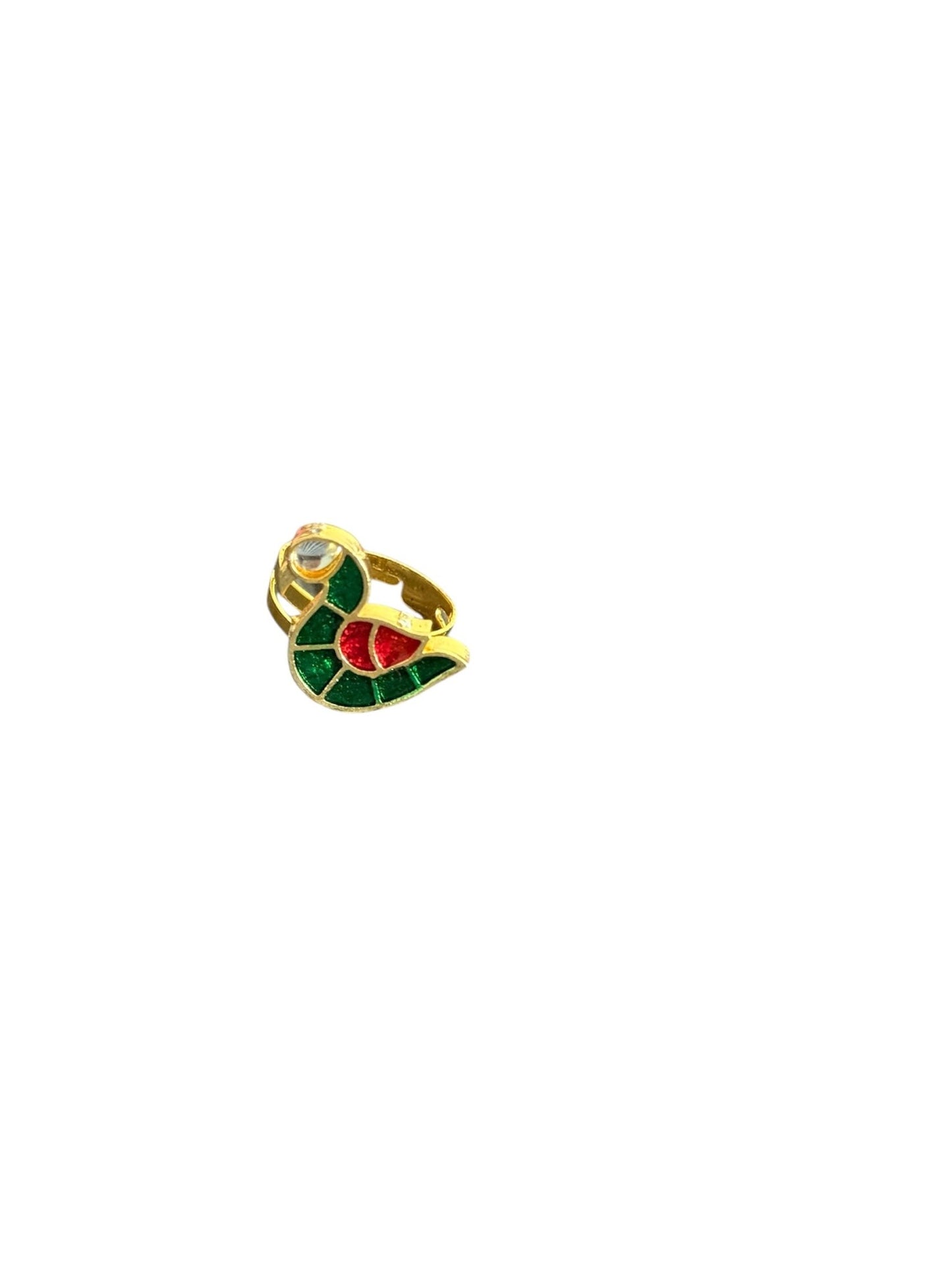 Peacock adjustable ring - Kalakari