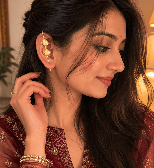 Pearldrop earcuff - Kalakari