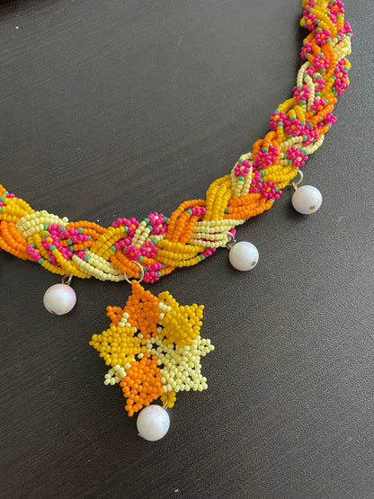 Phoolon ki bahar choker and earrings - Kalakari