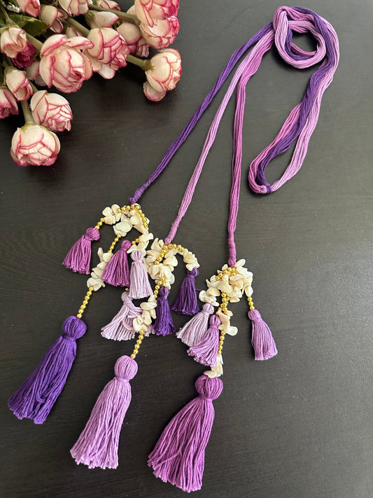 Purple mother of pearls parandi - Kalakari