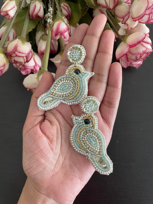 Quirky chidiya earrings - Kalakari