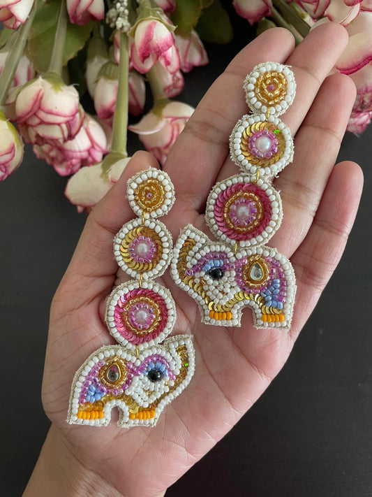 Quirky elephant earrings - Kalakari