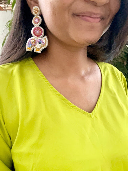 Quirky elephant earrings - Kalakari
