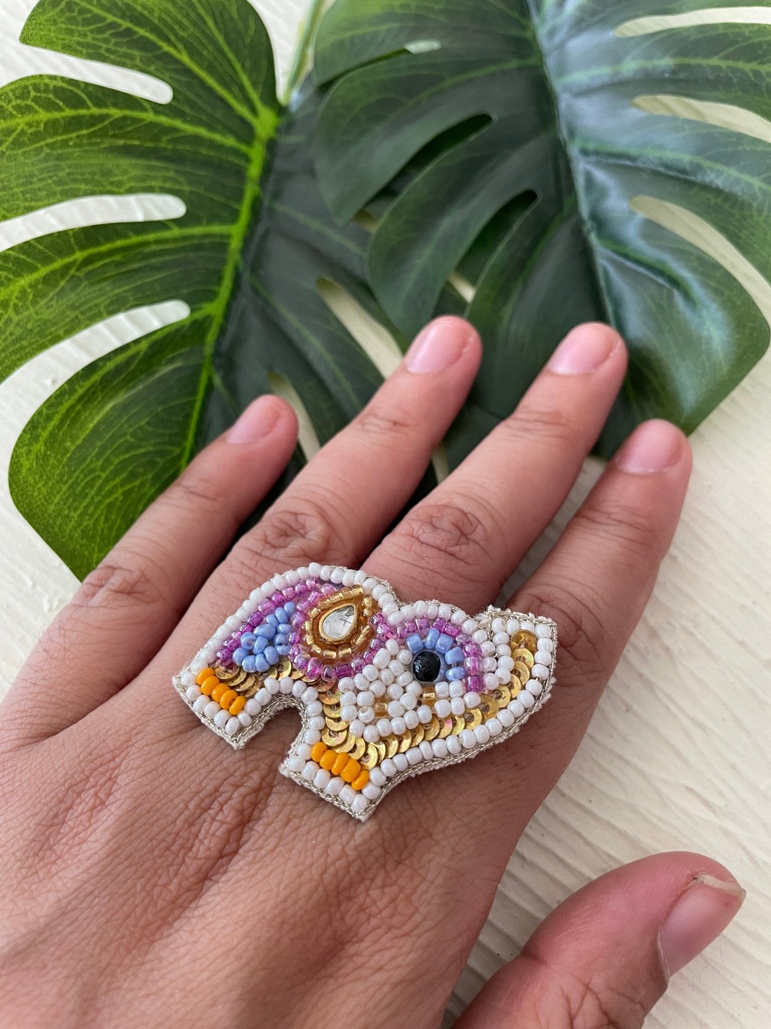 Quirky elephant ring - Kalakari