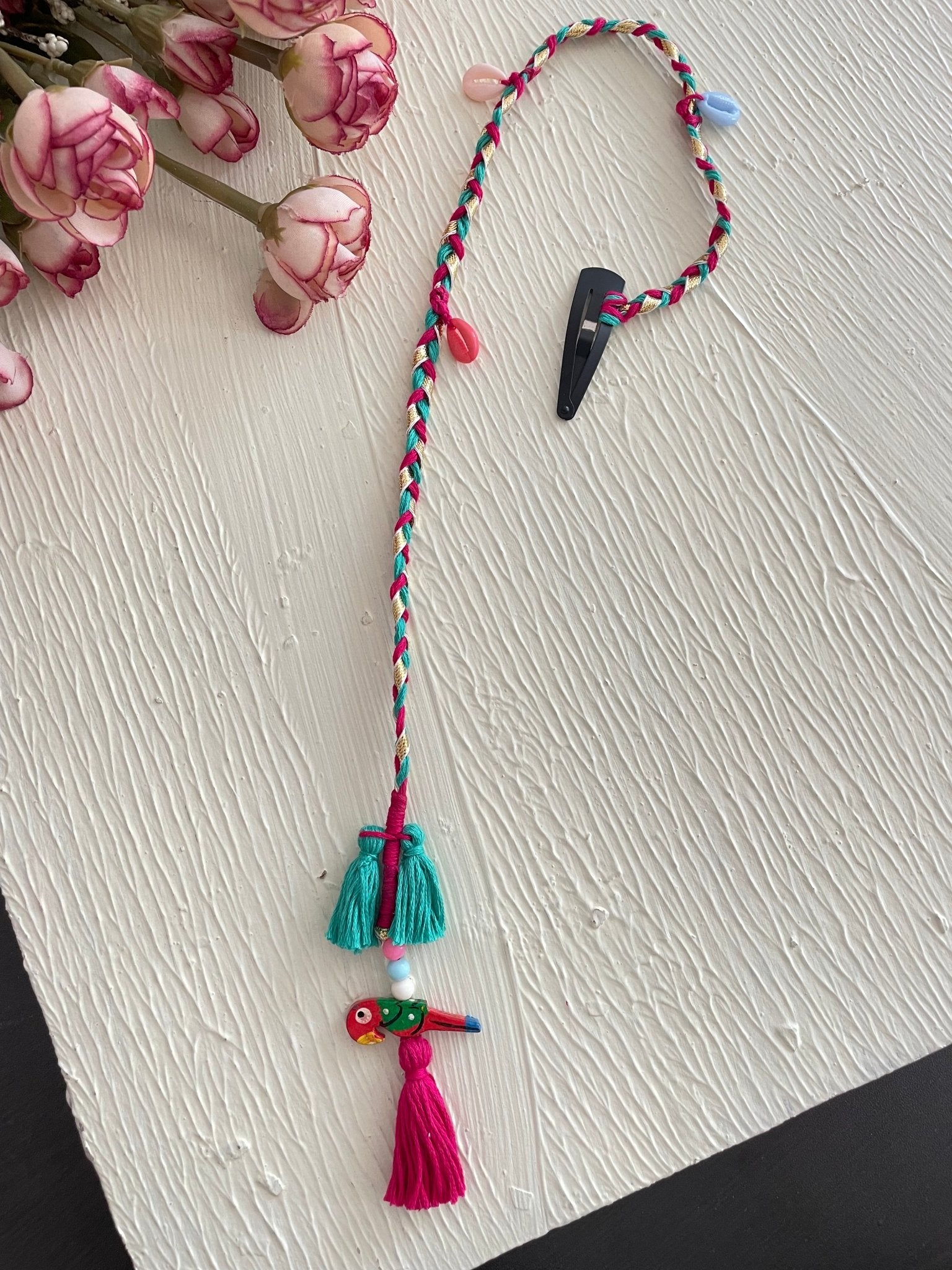 Quirky little birdie hairclip - Kalakari