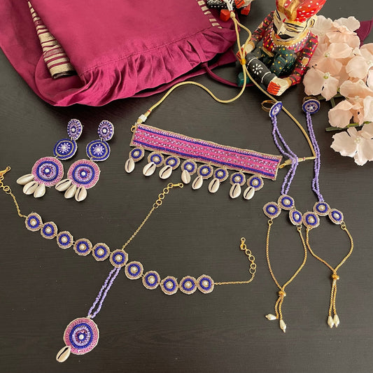 Quirky shell and beaded choker - Kalakari
