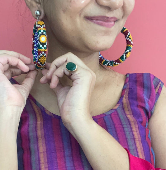 Rabari earrings - Kalakari