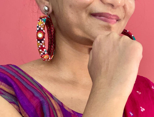 Rabari earrings - Kalakari