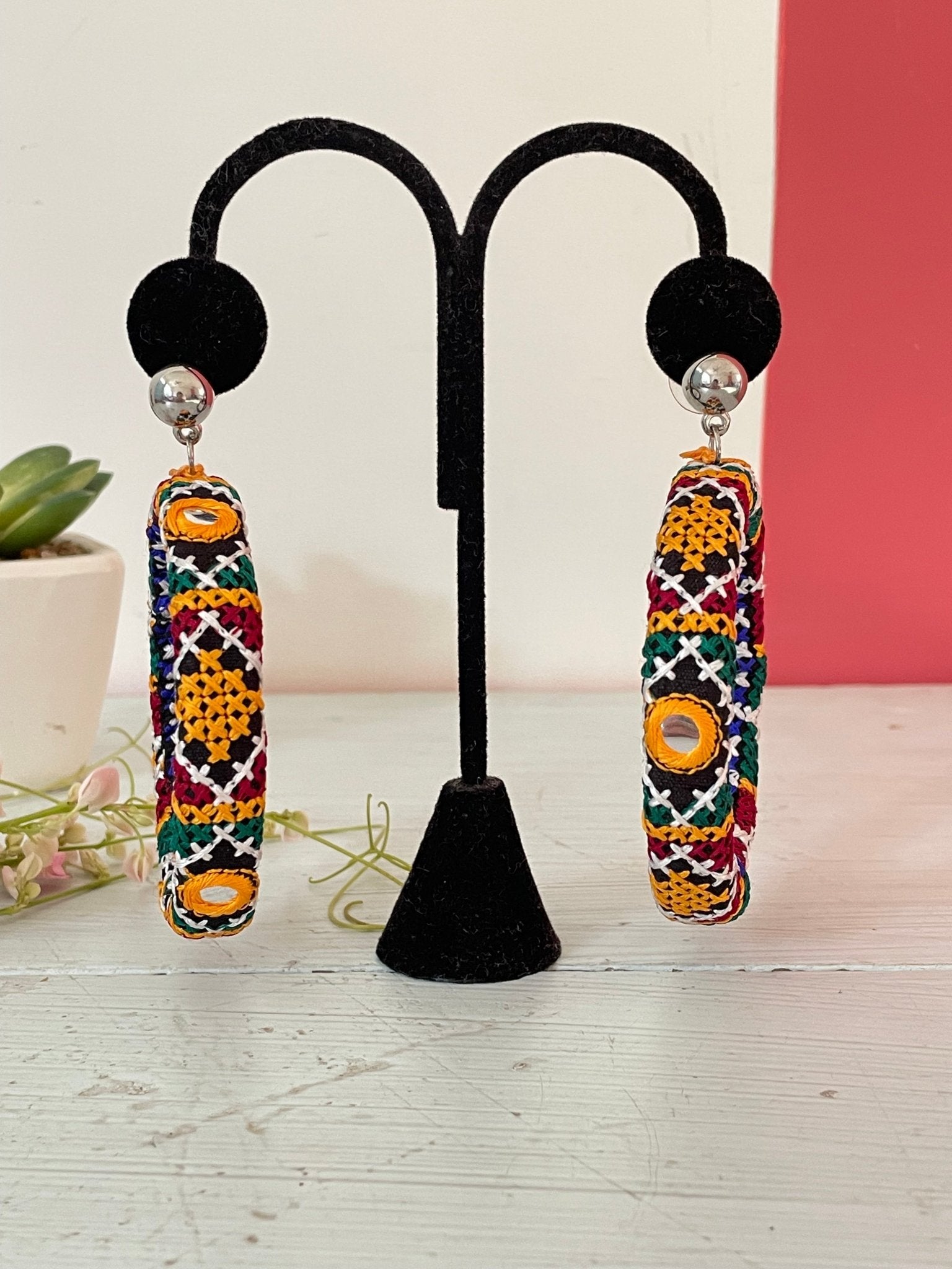 Rabari earrings and bangles - Kalakari