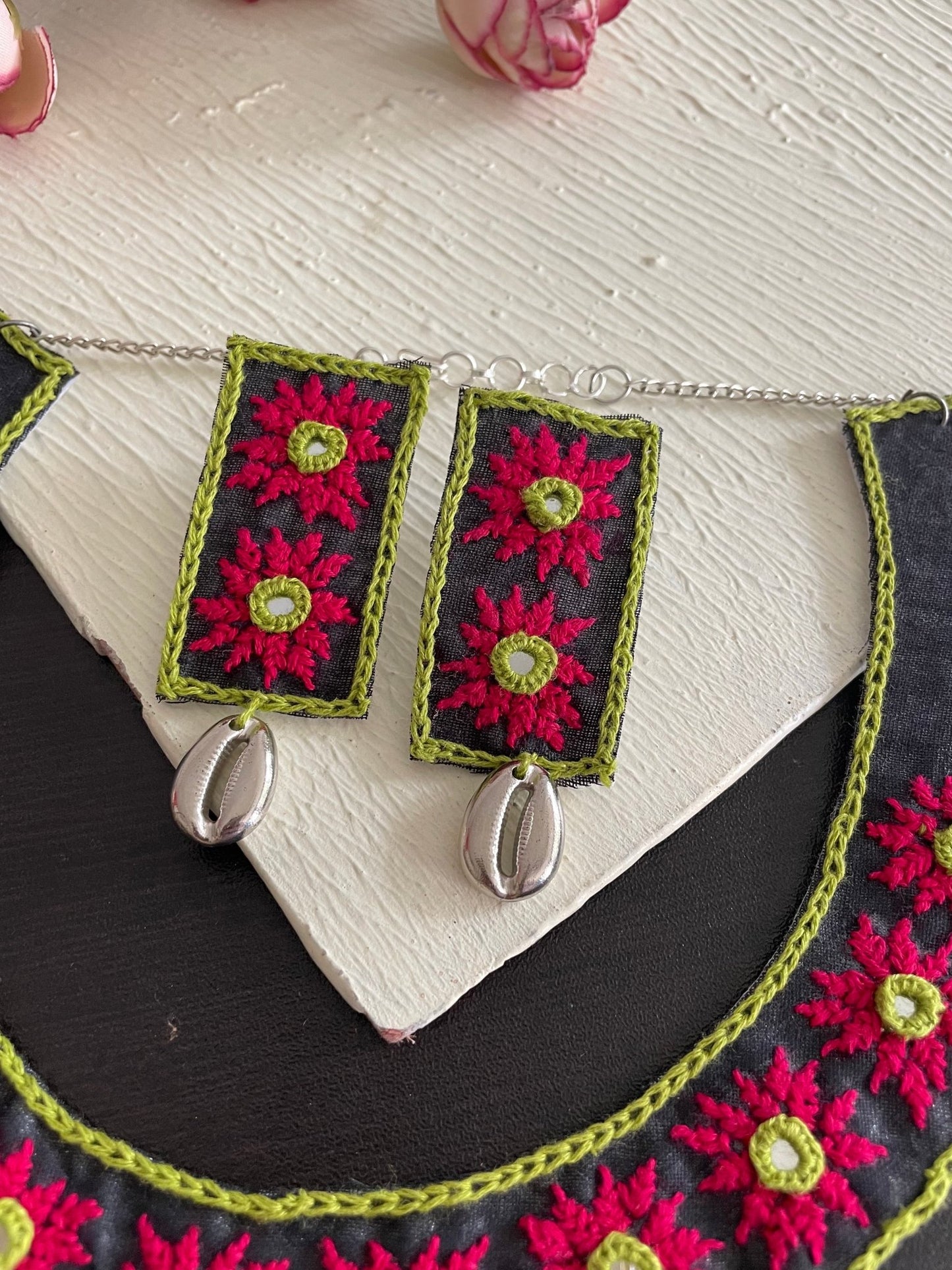 Rabari work necklace set - Kalakari