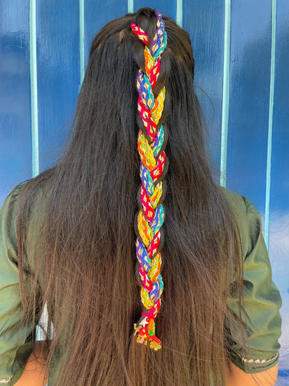 Rainbow hairbraids - Kalakari