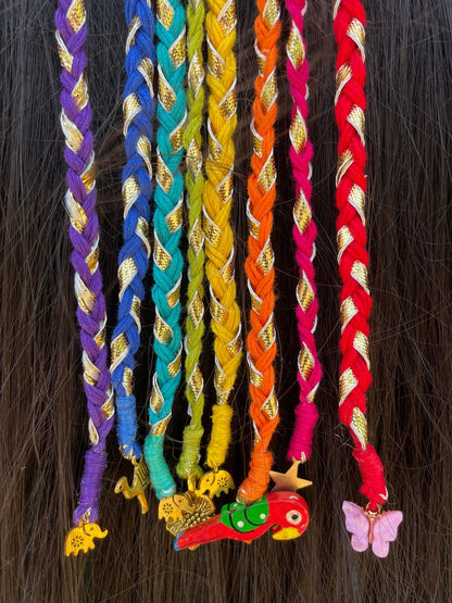 Rainbow hairbraids - Kalakari