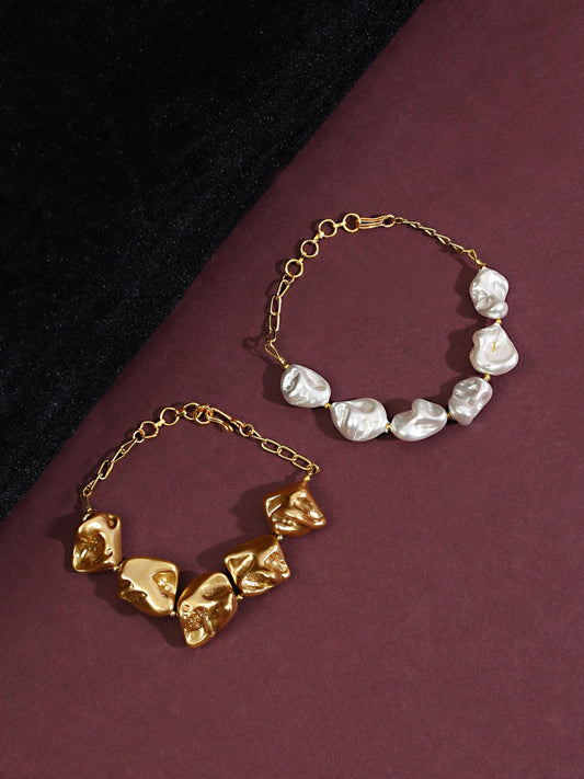 Set of 2 real MOP bracelets - Kalakari