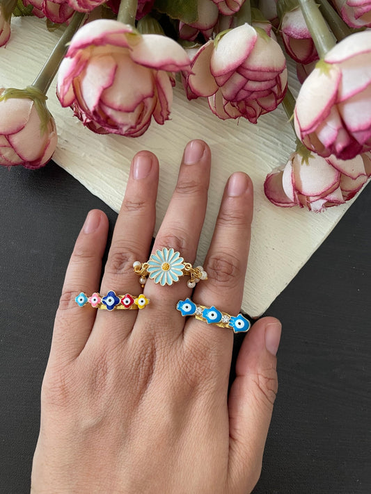 Set of 3 dainty rings - Kalakari