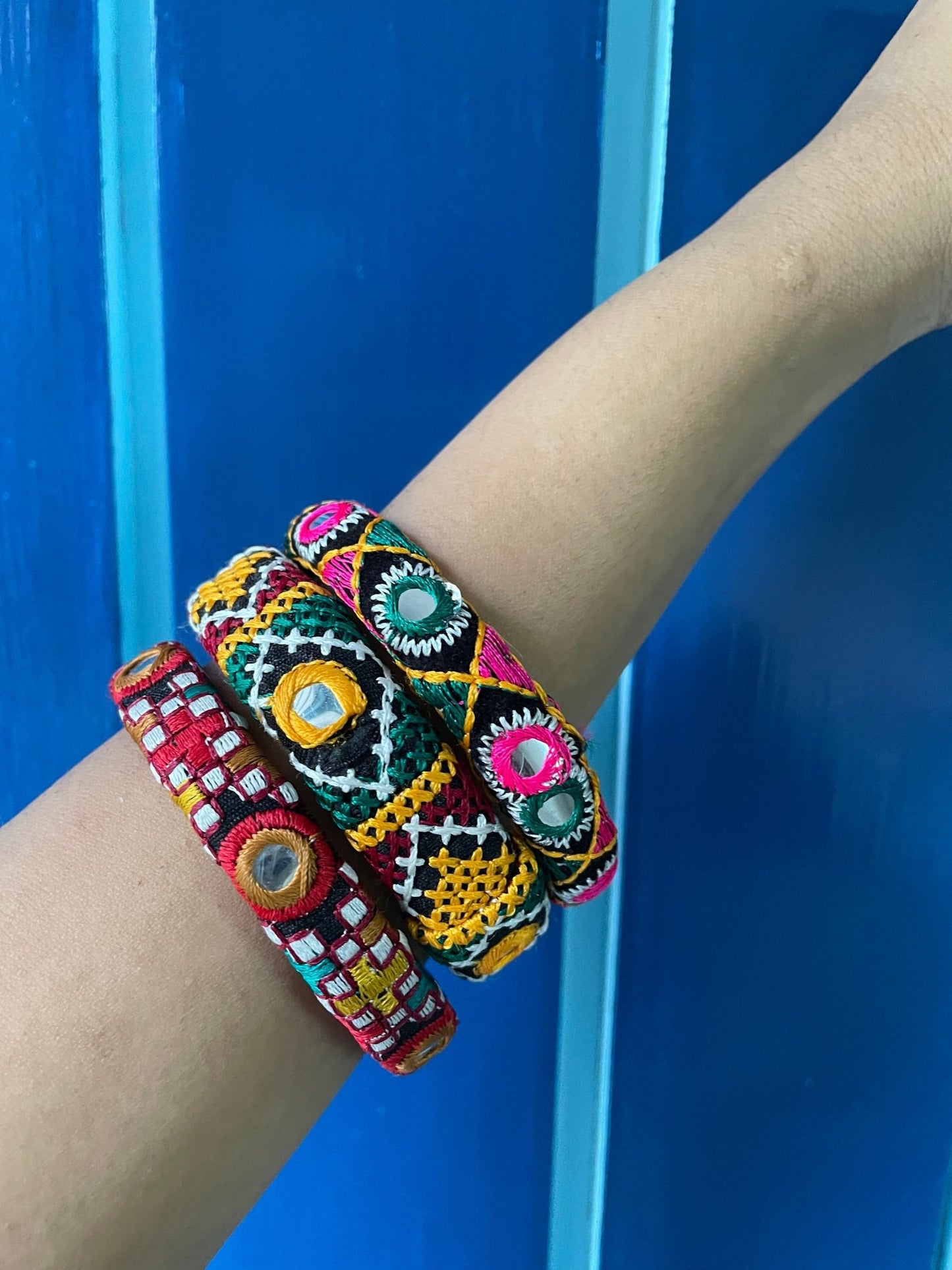 Set of 3 rabari bangles - Kalakari