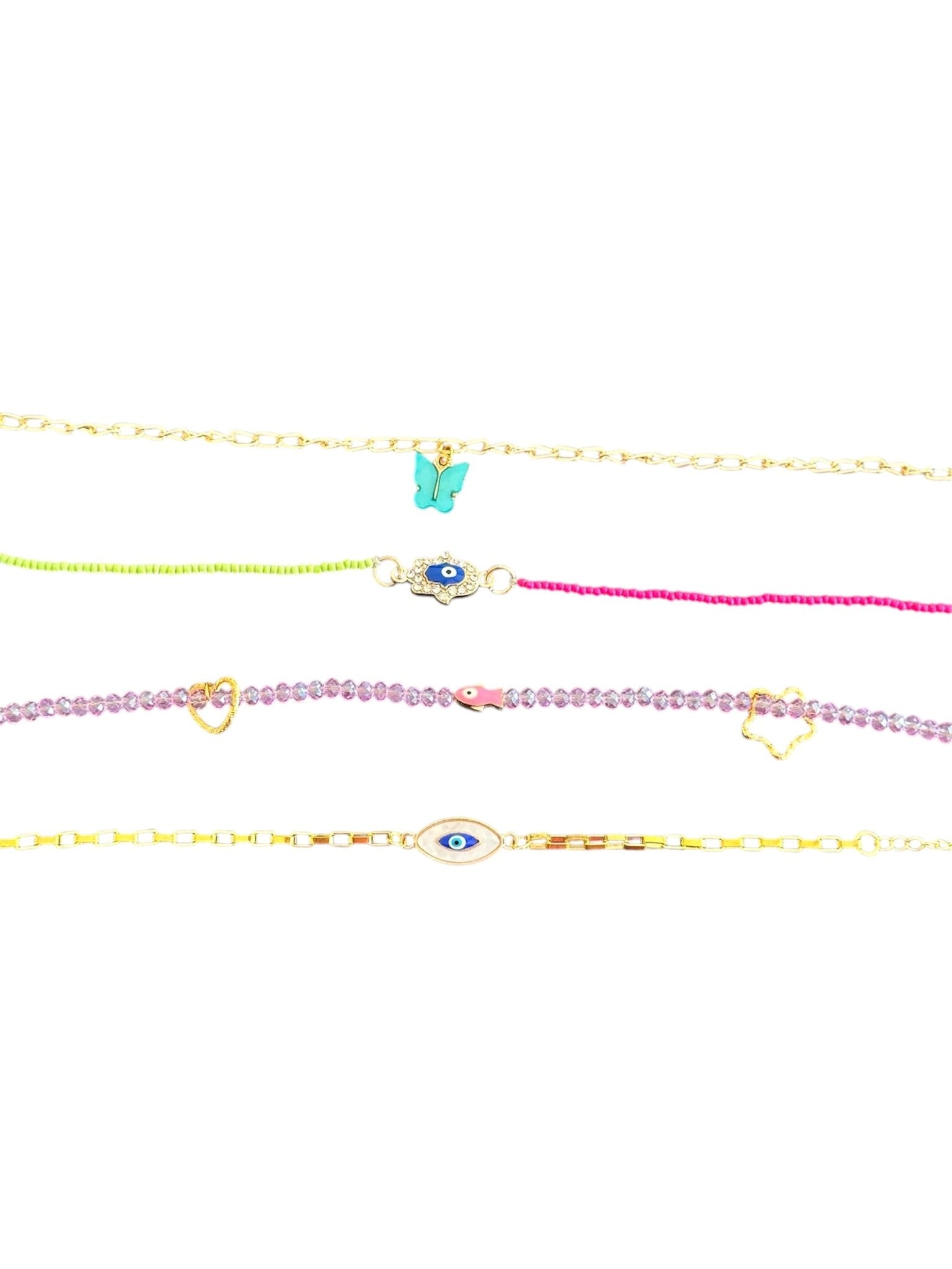 Set of 4 anklets - Kalakari