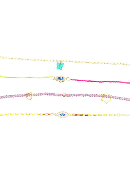 Set of 4 anklets - Kalakari