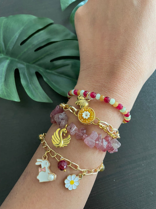 Set of 4 dainty bracelets - Kalakari