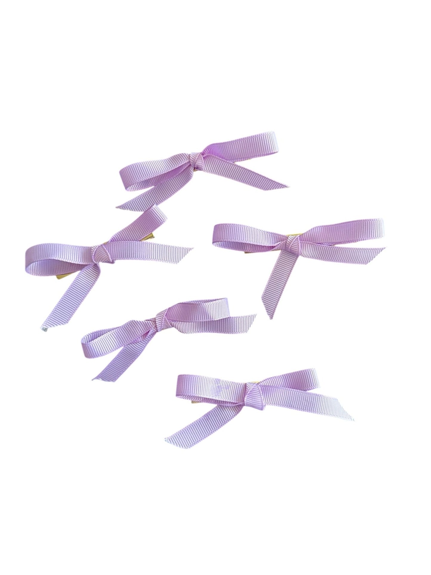 Set of 5 lilac mini bows - Kalakari
