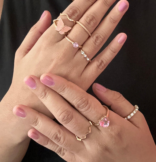Set of 8 rings - Kalakari